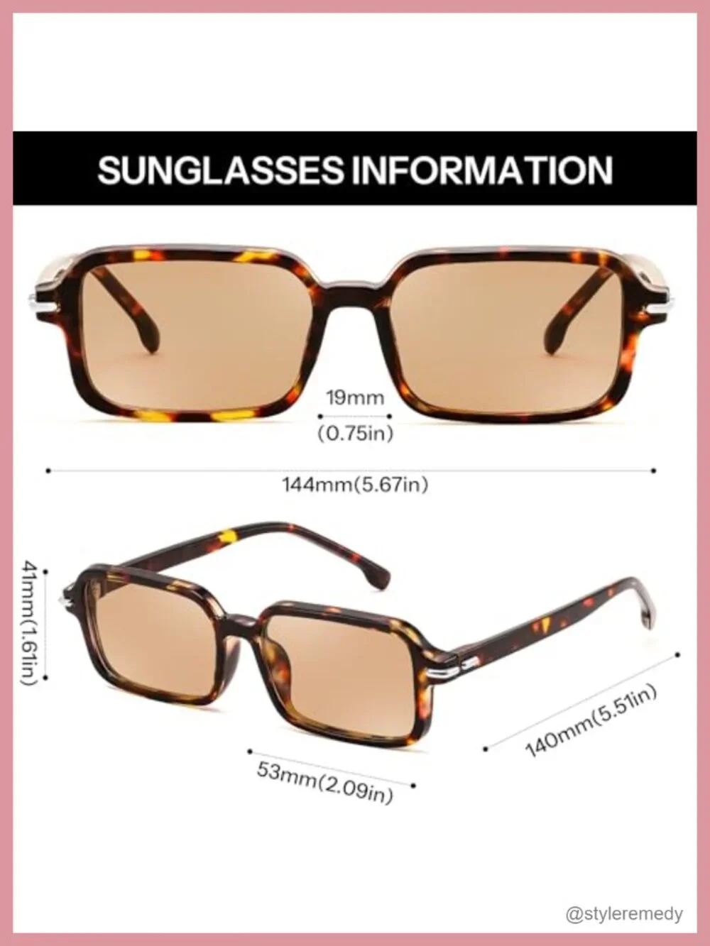 Vintage Rectangular Narrow Sunglasses UV400 Protection Lightweight Retro Square